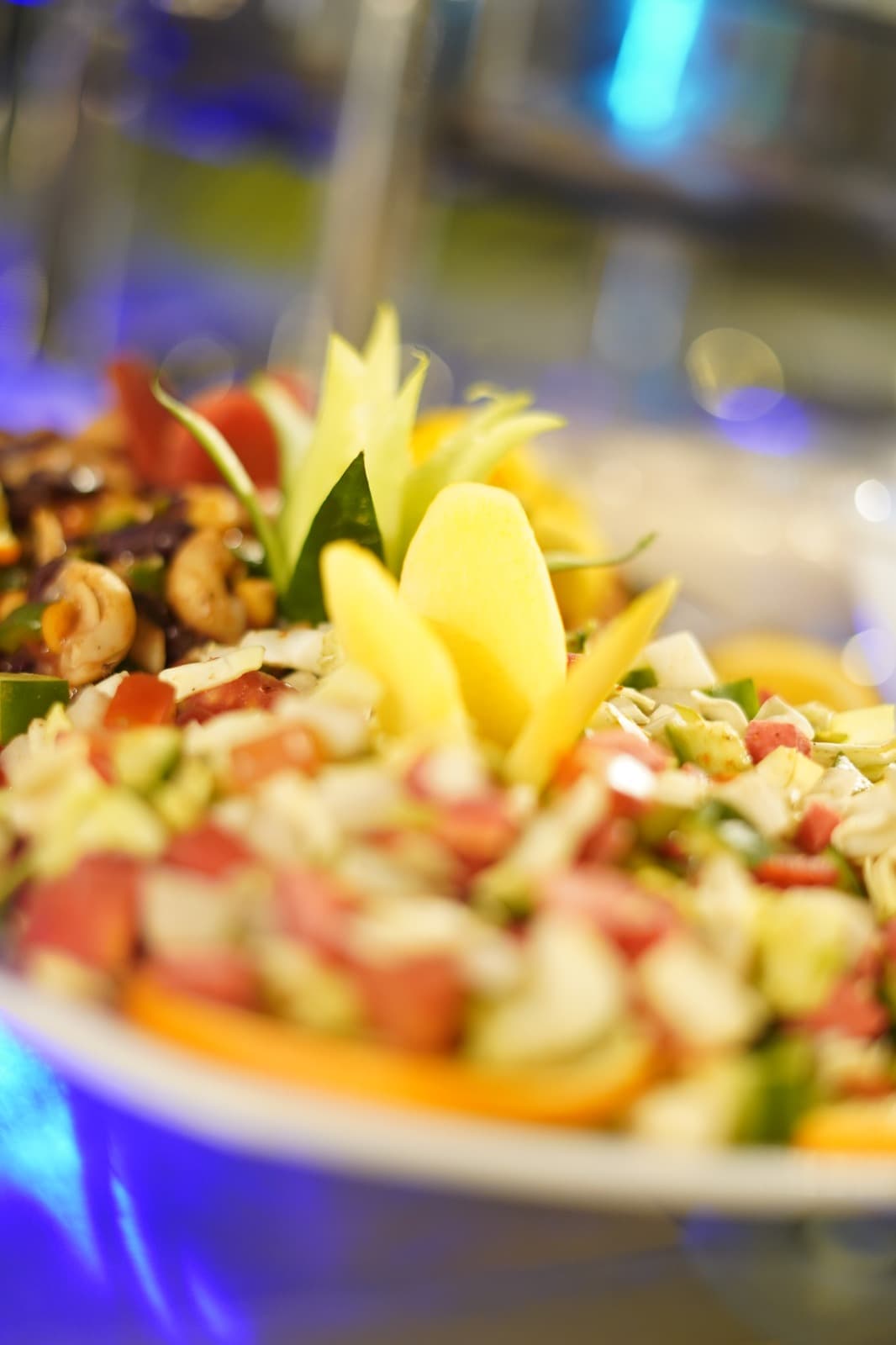 Gourmet Ramadan buffet presentation Dina Marquee - Premium Iftar dining experience